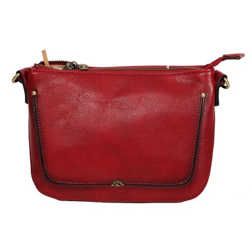 Pochette Katana Cuir de Vachette Collet Végétal 66820 - Rouge