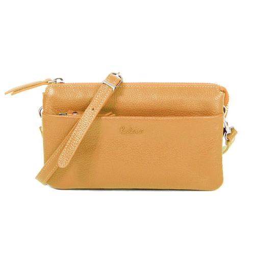 Pochette Katana en Cuir de Vachette grainé 69600 - Gold