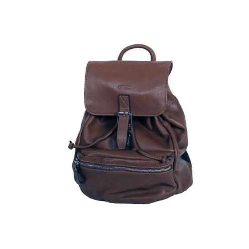 Sac à dos Katana en Cuir de Vachette grainé 69907 - Chocolat