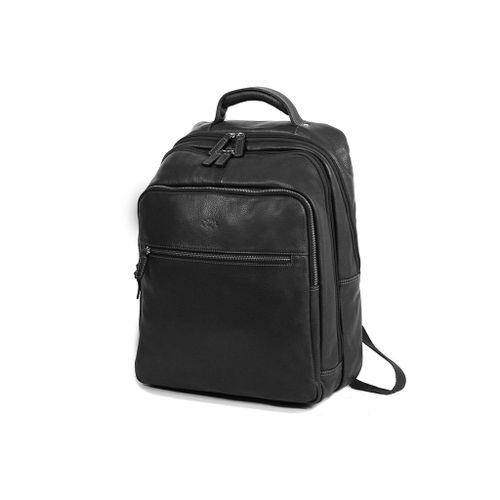 Sac à dos Katana Cuir de Vachette grainé 69511 - Noir