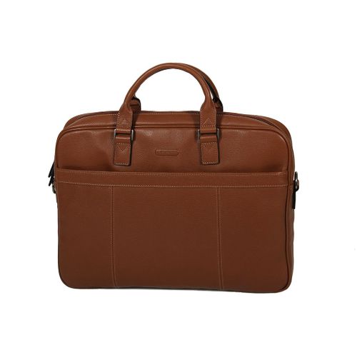 Porte-ordinateur Katana Cuir de Vachette grainé 69356 - Marron clair