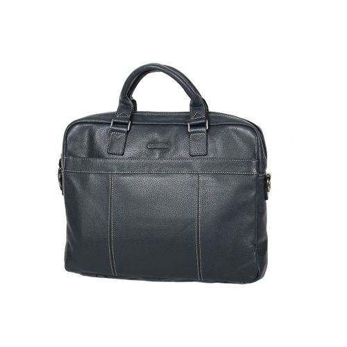 Porte-ordinateur Katana Cuir de Vachette grainé 69357 - Bleu