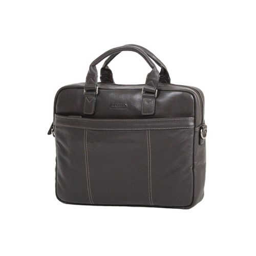 Porte-ordinateur Katana Cuir de Vachette grainé 69357 - Chocolat