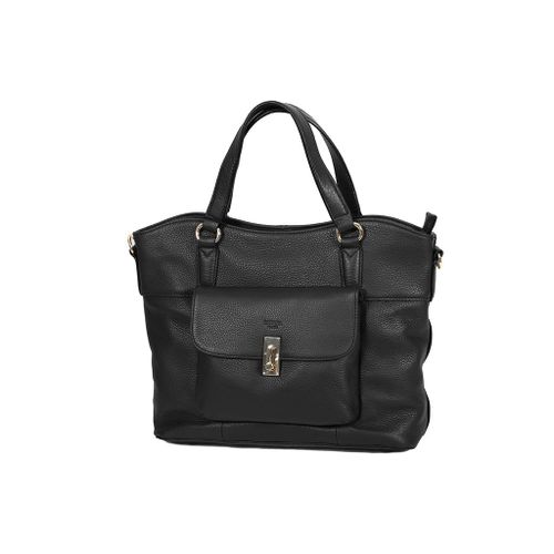 SAC SHOPPING KATANA CUIR DE VACHETTE SOUPLE 89705 - Noir
