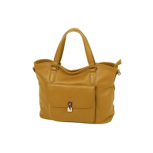 SAC SHOPPING KATANA CUIR DE VACHETTE SOUPLE 89705 - Gold