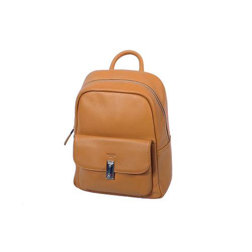 SAC À DOS KATANA CUIR DE VACHETTE SOUPLE 89706 - Marron clair