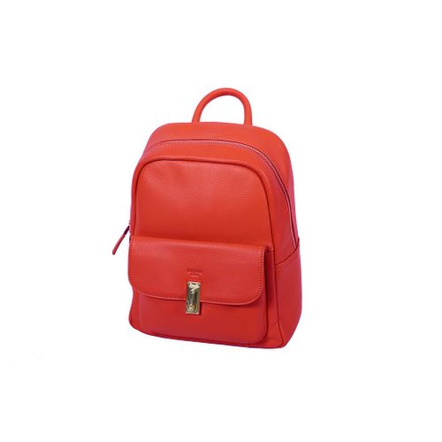 SAC À DOS KATANA CUIR DE VACHETTE SOUPLE 89706 - Rouge