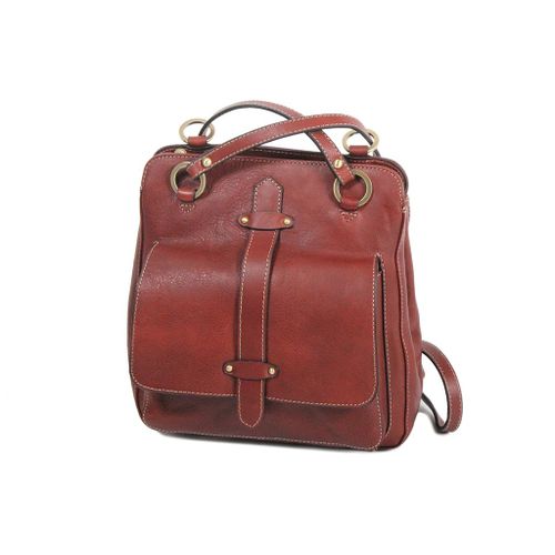 Sac à dos Katana en cuir de Vachette gras K 32605 - Marron clair