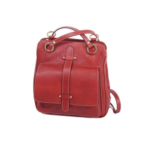 Sac à dos Katana en cuir de Vachette gras K 32605 - Rouge