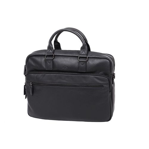 Porte-ordinateur Katana Cuir de Vachette grainé 89615 - Noir