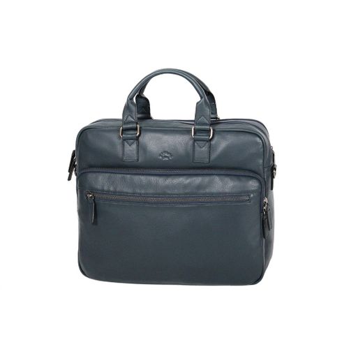 Porte-ordinateur Katana Cuir de Vachette grainé 89615 - Bleu