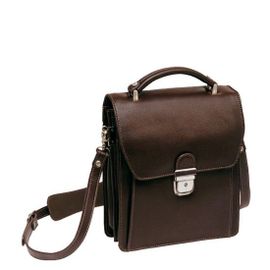 Sacoche Katana en Cuir de Vachette grainé K 69317 - Chocolat