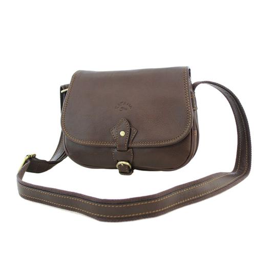 Besace Katana en cuir de Vachette K 32587 - Chocolat