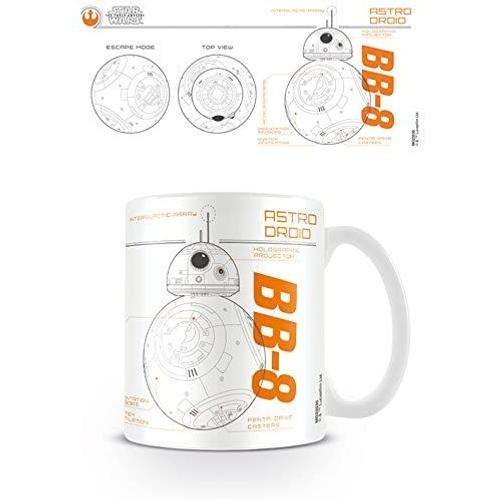 Star Wars - Épisode Vii Le Réveil De La Force Mug Avec Croquis De L'astrodroïde Bb-8