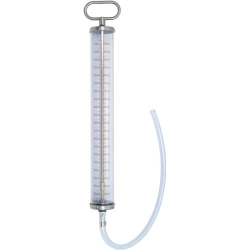 Pompe manuelle doseuse KS TOOLS avec tuyau et échelle, 1000 ml (150.9250)