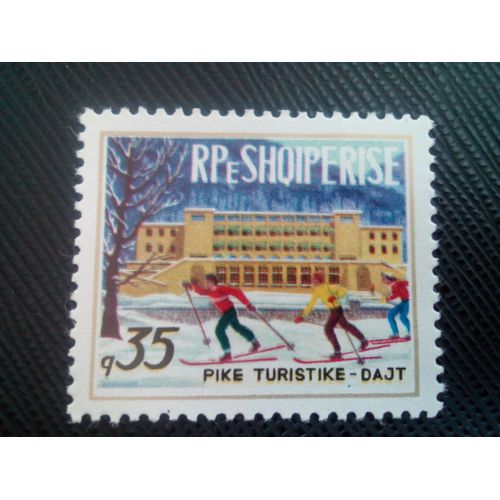 Timbre Albanie Y T 1500 Sports Et Loisirs D'hiver, Dajt 1974 ( 120208 )