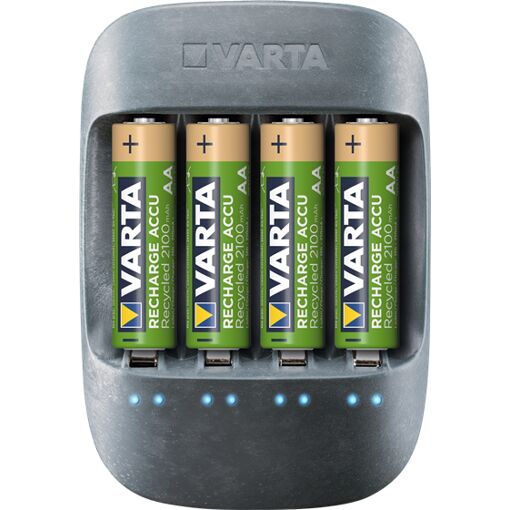 Varta Eco Charger chargeur de batterie Pile domestique Secteur