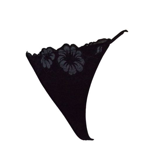 Charlott' Lingerie String Assorti Noir
