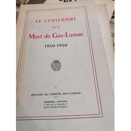 Le Centenaire De La Mort De Gay-Lussac