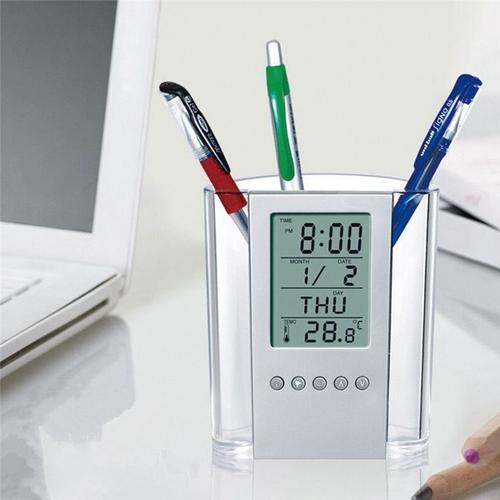 Calendrier Perpétuel Pen Clock Pen Clock Electronic Pen Clock Cylindre Réveil Électronique