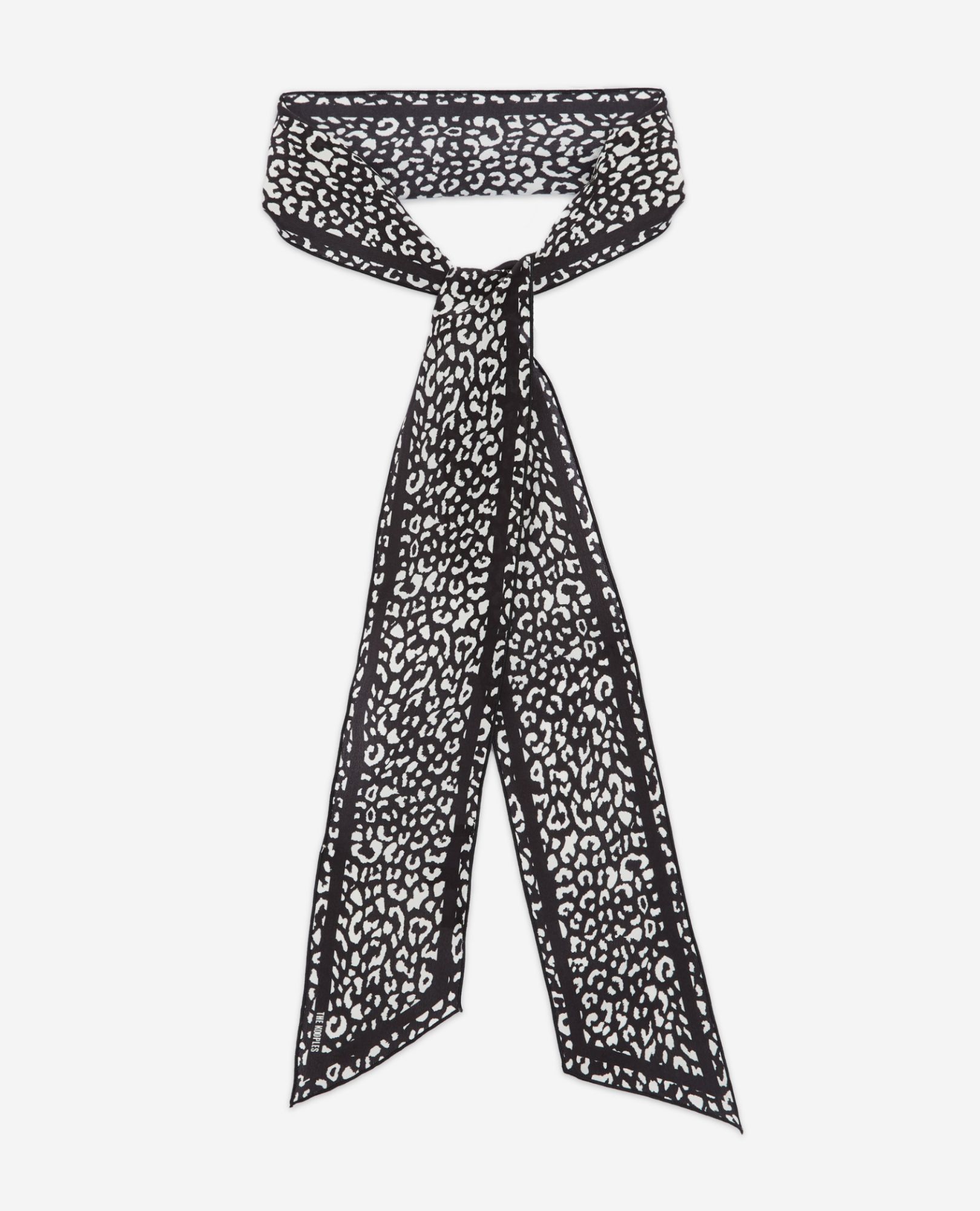 Foulard Léopard Noir - Taille Unique