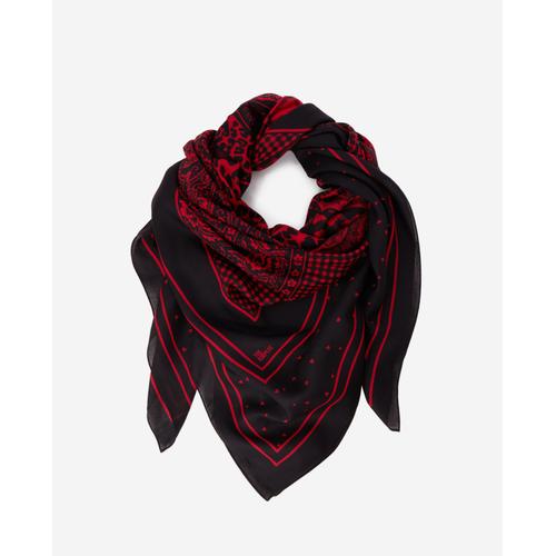 Foulard Imprimé Rouge - Taille Unique