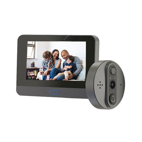 Tuya Vidéo Sans Fil Caméra De Sonnette 1080p Smart Home Digital Judas Door Viewer 4,3 Pouces Pir Motion Detect