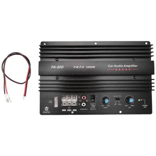 Pa-80d 12v 1000w Voiture Audio Amplificateur Haute Puissance Amp Board Puissant Lecteur De Voiture D'ampli De Basse De Caisson De Basses