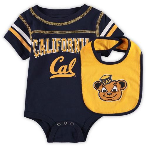 Ensemble Body Et Bavoir Colosseum Navy Cal Bears Chocolat Pour Nouveau-Nés Et Nourrissons