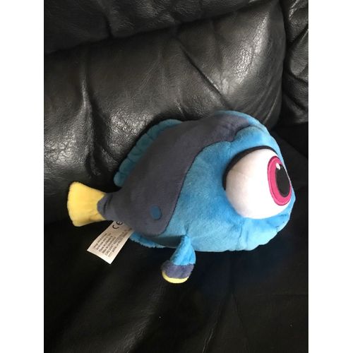 Peluche Dory Bébé Disneyland Disney Store 2016 Le Monde De Némo Poisson Bleu Jaune 21 Cm