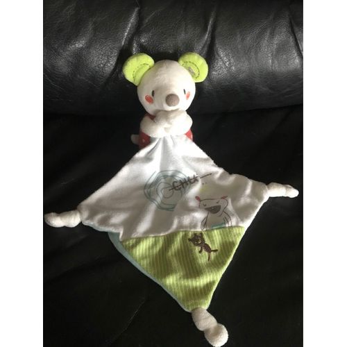 Doudou Mouchoir Souris Pommette Chut On Dort Ours Imprimé Intermarché