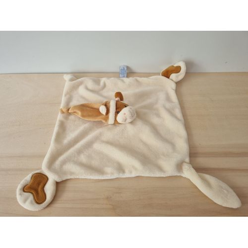 Doudou Vache Blanche Marron Gipsy