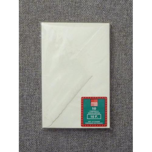 10 Petites Enveloppes Vert Pastel 14*9cm - Monoprix