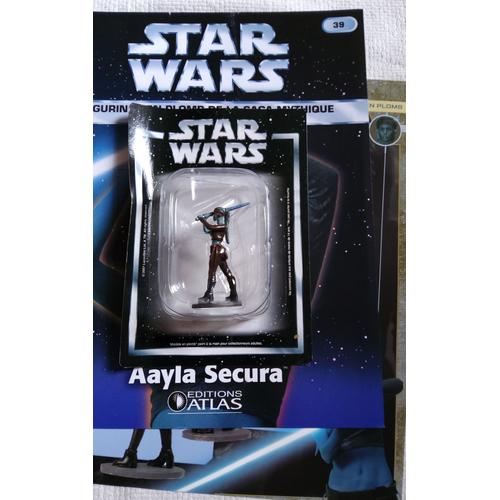 Figurine Star Wars En Plomb N° 39 : Aayla Secura Avec Fiche Et Fascicule Atlas