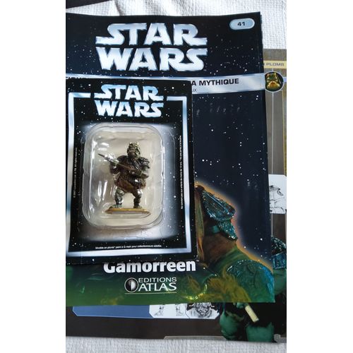 Figurine Star Wars En Plomb N° 41 : Gamorreen Avec Fiche Et Fascicule Atlas