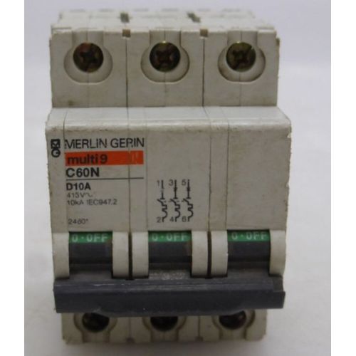 Merlin Gerin multi9 C60N D10A Disjoncteur Fusible Automatique