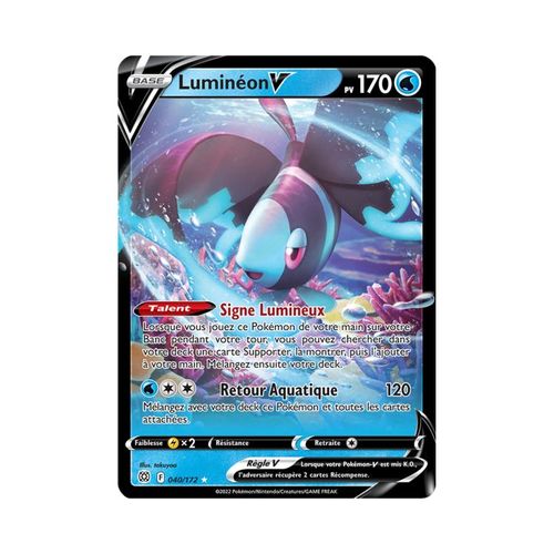 Luminéon-V Pv 170 40/172 - Carte Ultra Rare - Épée Et Bouclier - Stars Étincelantes