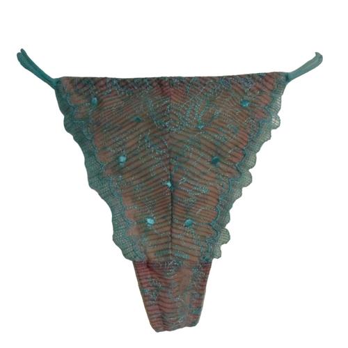 Charlott' Lingerie String Bleu