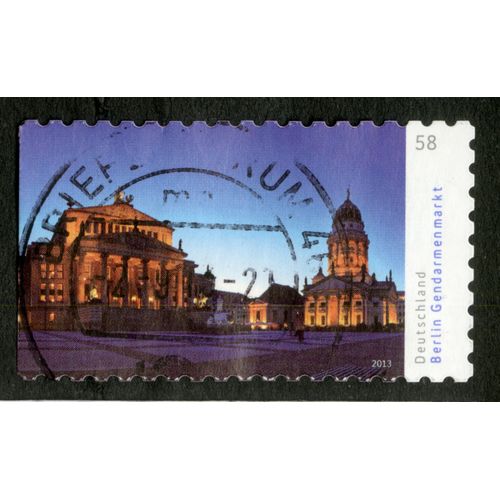 Timbre Oblitéré Deutschland, Berlin Gendarmenmarkt , 2013, 58