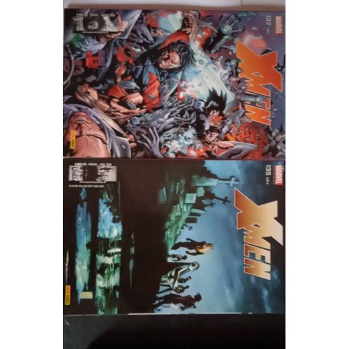 Lot De 2 X-Men En Collector Edition : N° 132 + 135 ( V.F. Marvel - Panini / 2008 ) ** Dessins : Humberto Ramos, Skottie Young, Chris Bachalo....