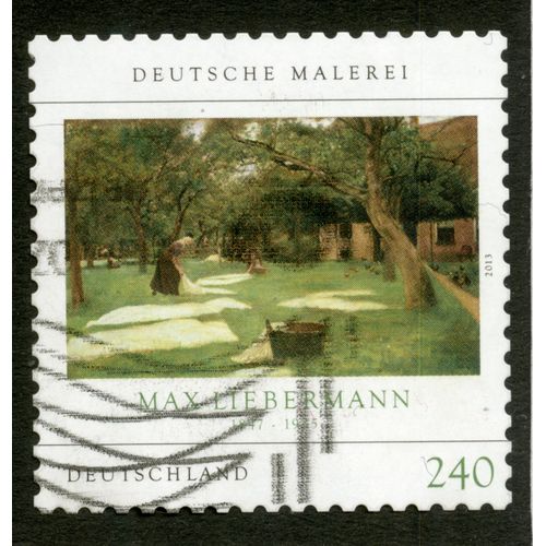 Timbre Oblitéré Deutschland, Deutsche Malerei, Max Liebermann 1847-1935, 2013, 240