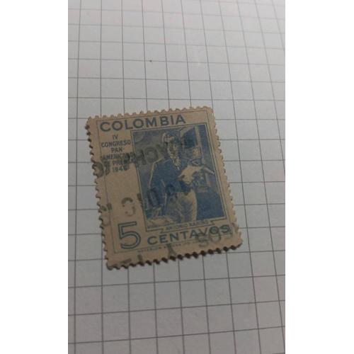 Timbre 1947 Colombie Colombia Ref T31