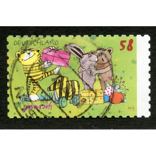 Timbre Oblitéré Deutschland, Janosch, 2013, 58