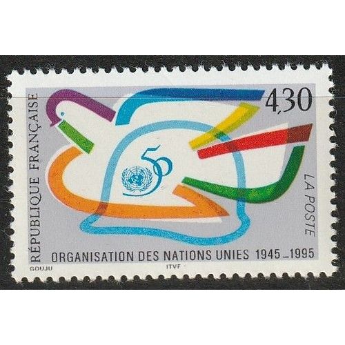 Cinquantenaire De L'organisation Des Nations Unies 1945-1995 (O-N-U) Timbre Neuf** N°2975