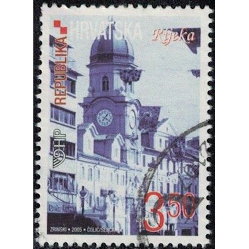Croatie 2006 Oblitéré Used Tour Horloge De La Ville Korzo Rijeka Y&t Hr 699a Su