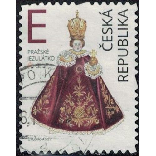 République Tchèque 2021 Oblitéré Used Enfant Jésus De Prague Y&t Cz 1002 Su