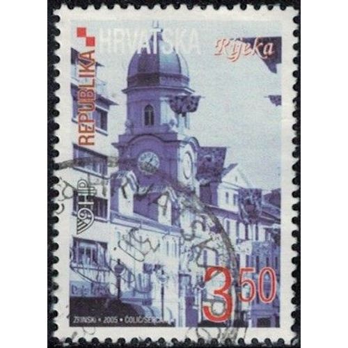 Croatie 2006 Oblitéré Used Tour Horloge De La Ville Korzo Rijeka Y&t Hr 699a Su