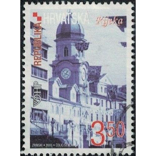 Croatie 2006 Oblitéré Used Tour Horloge De La Ville Korzo Rijeka Y&t Hr 699a Su