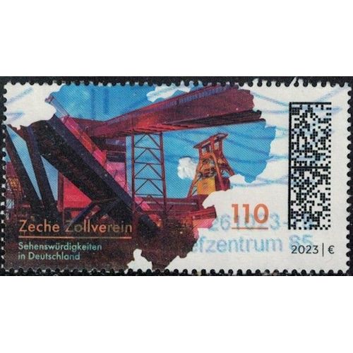 Allemagne 2023 Oblitéré Used Complexe Industriel De La Mine De Charbon De Zollverein Y&t De 3523 Su