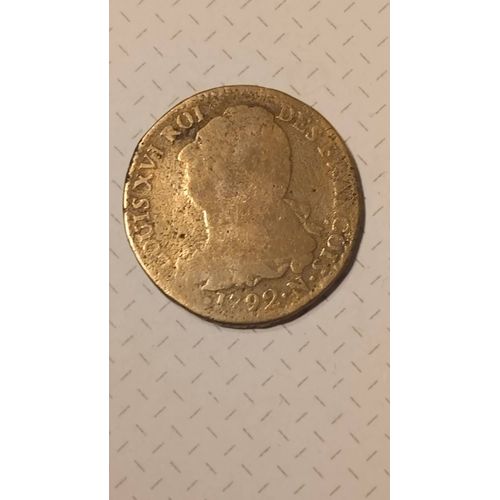 Double Sol Constitutionnel Au Faisceau Louis 16 1792n